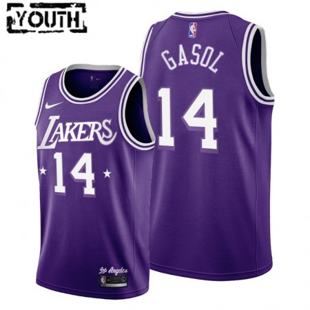 Kinder NBA Los Angeles Lakers Trikot Marc Gasol 14 Nike 2021-2022 City Edition Throwback 60s Swingman